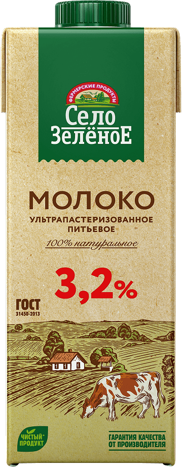 Молоко 3,2% пастеризованное