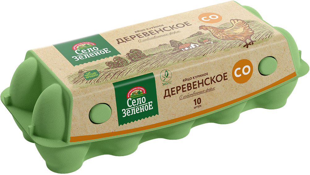 Яйцо деревенское СО 10 штук